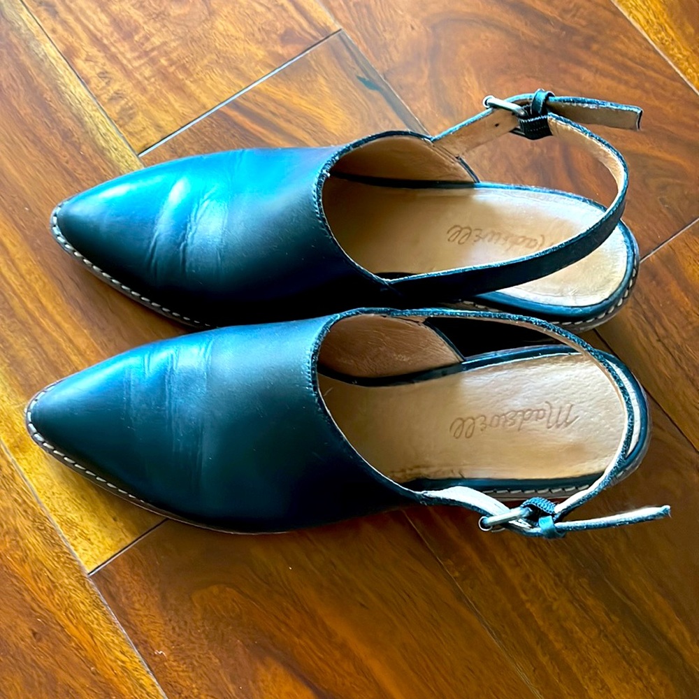 Madewell Slingback Mule (Black Leather)